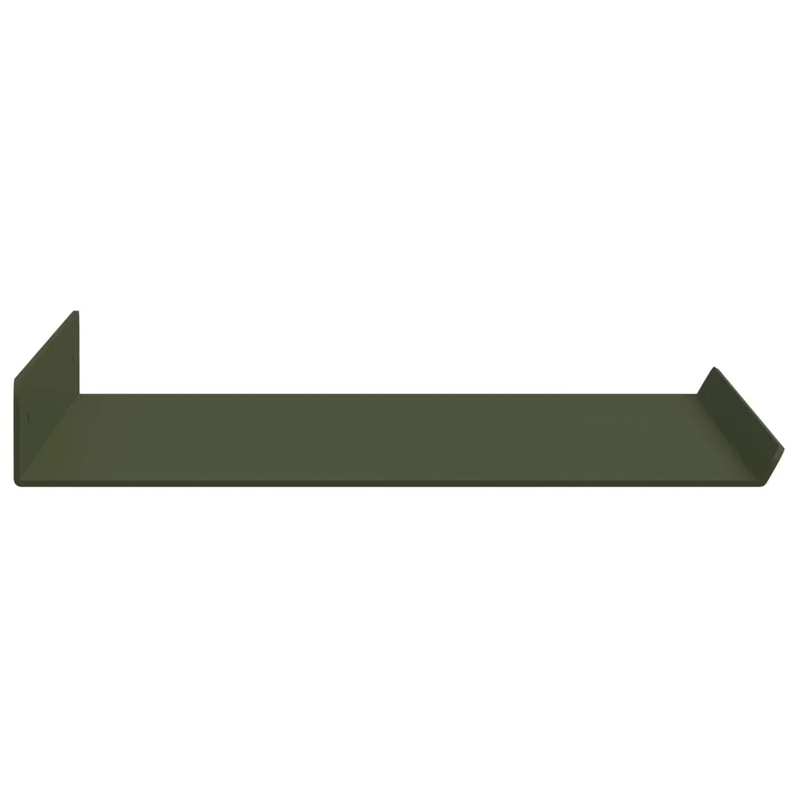 Étagère flottante 2 pcs Vert olive 40 x 18 x 2,5 cm Acier - 6