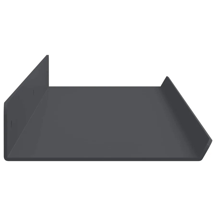Étagère flottante 2 pcs Anthracite 80 x 9 x 2,5 cm Acier - 6