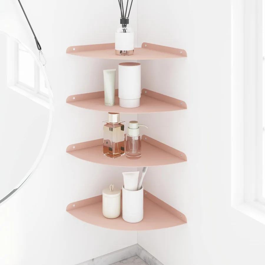 Étagère flottante avec étagère 4 pcs Rose 30 x 30 x 2 cm - 4