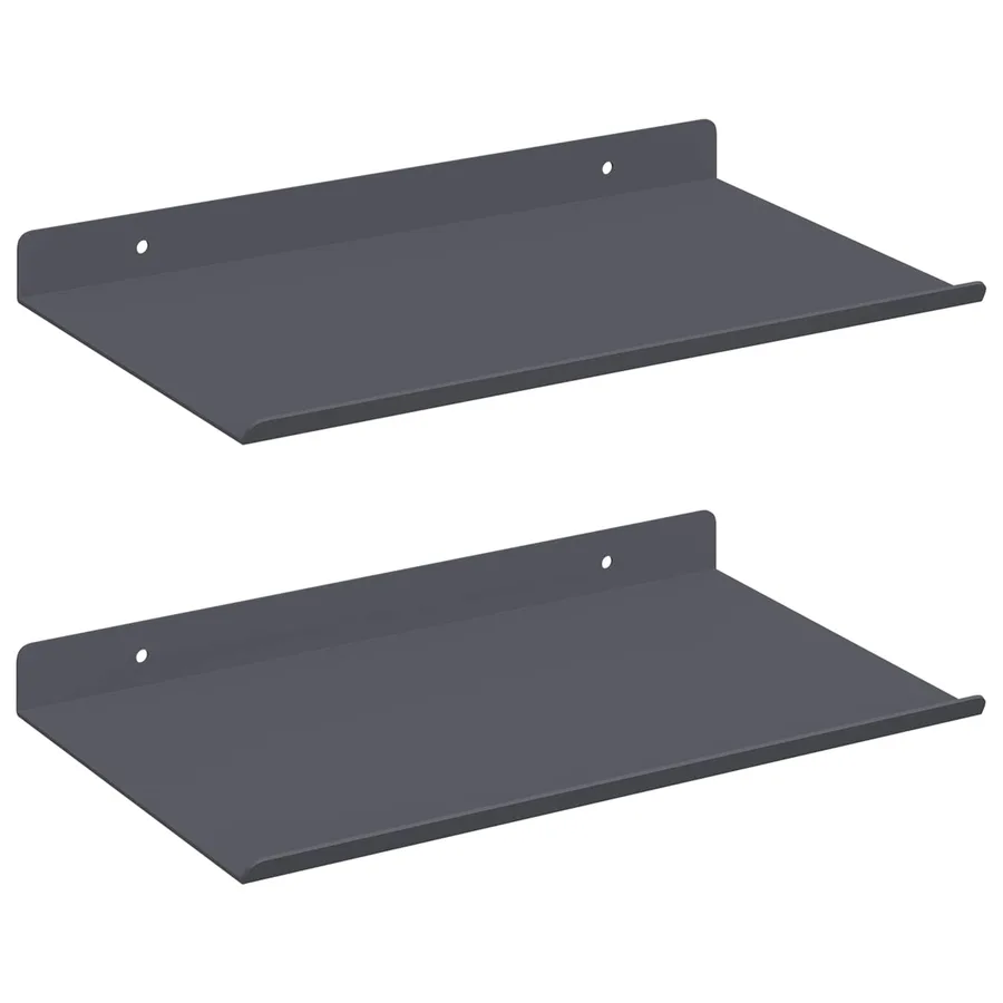 Étagère flottante 2 pcs Anthracite 30 x 18 x 2,5 cm Acier - 2