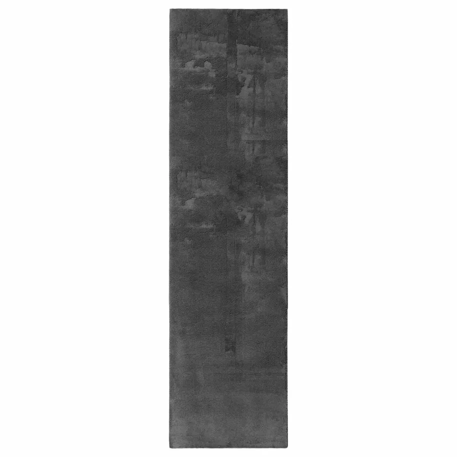 Tapis doux à poils moyens et lavable HUARTE Anthracite - 2