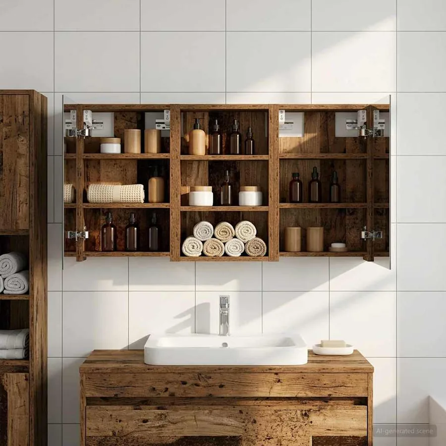 Ensemble de Meubles de Salle de Bain 3 pcs 90 x 10,5 x 50 cm