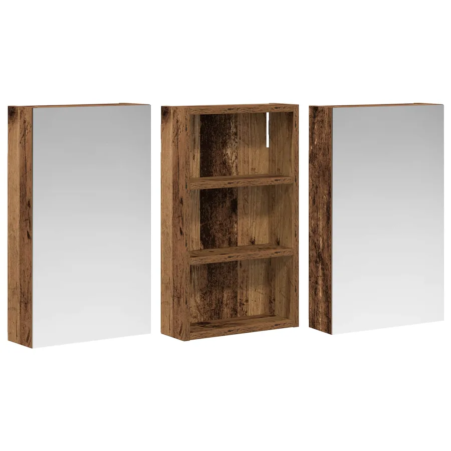 Ensemble de Meubles de Salle de Bain 3 pcs 90 x 10,5 x 50 cm - 5