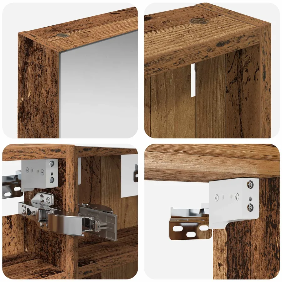 Ensemble de Meubles de Salle de Bain 3 pcs 90 x 10,5 x 50 cm - 8