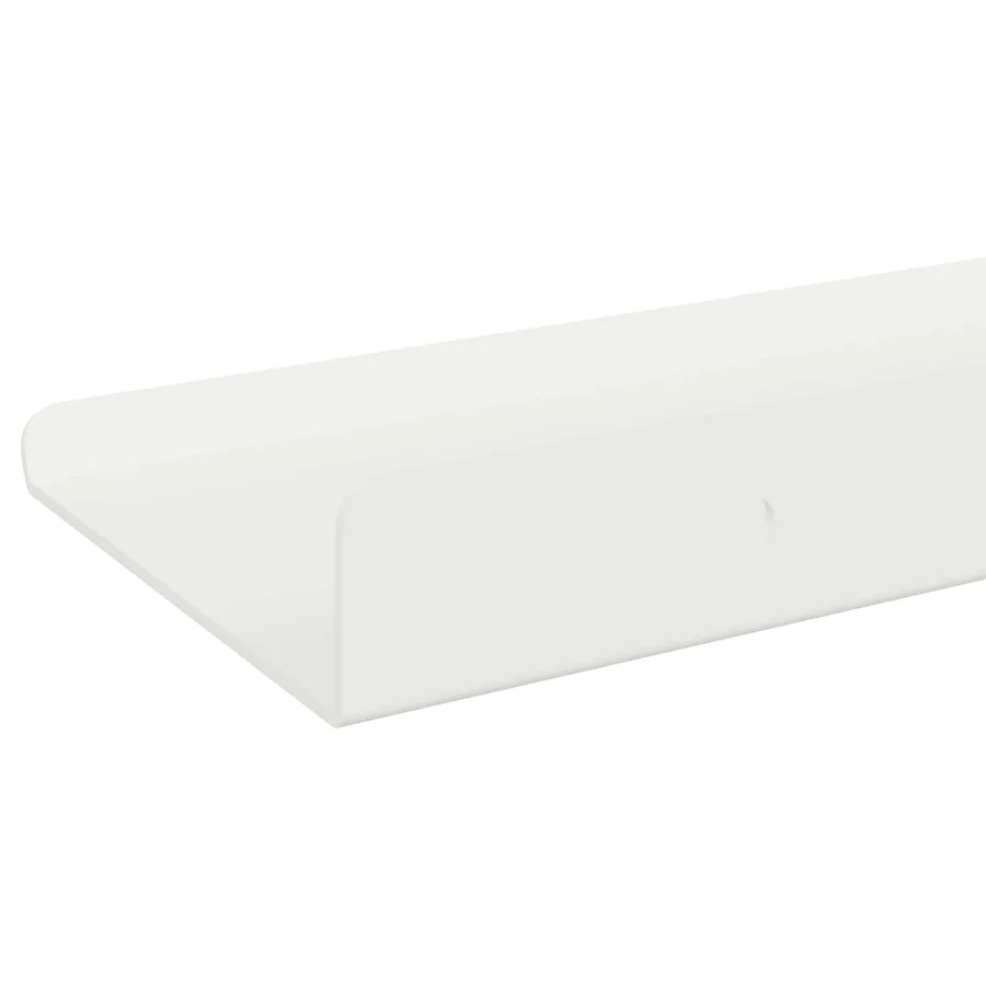 Étagère flottante 4 pcs Blanc 80 x 9 x 2,5 cm Acier - 7