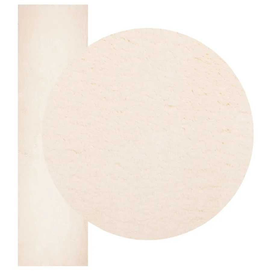 Tapis doux à poils moyens et lavable HUARTE Beige 80 x 500 cm - 3