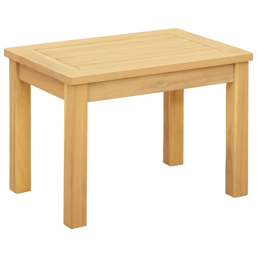 Table basse Acacia clair 50 x 35 x 36 cm Bois d'Acacia Massif