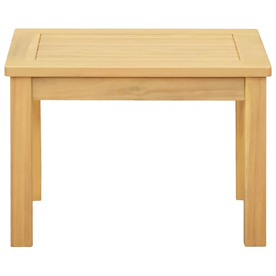 Table basse Acacia clair 50 x 35 x 36 cm Bois d'Acacia Massif - 2