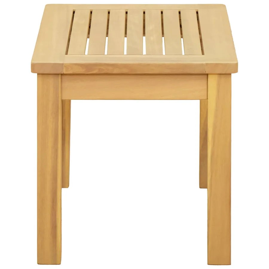 Table basse Acacia clair 50 x 35 x 36 cm Bois d'Acacia Massif - 3