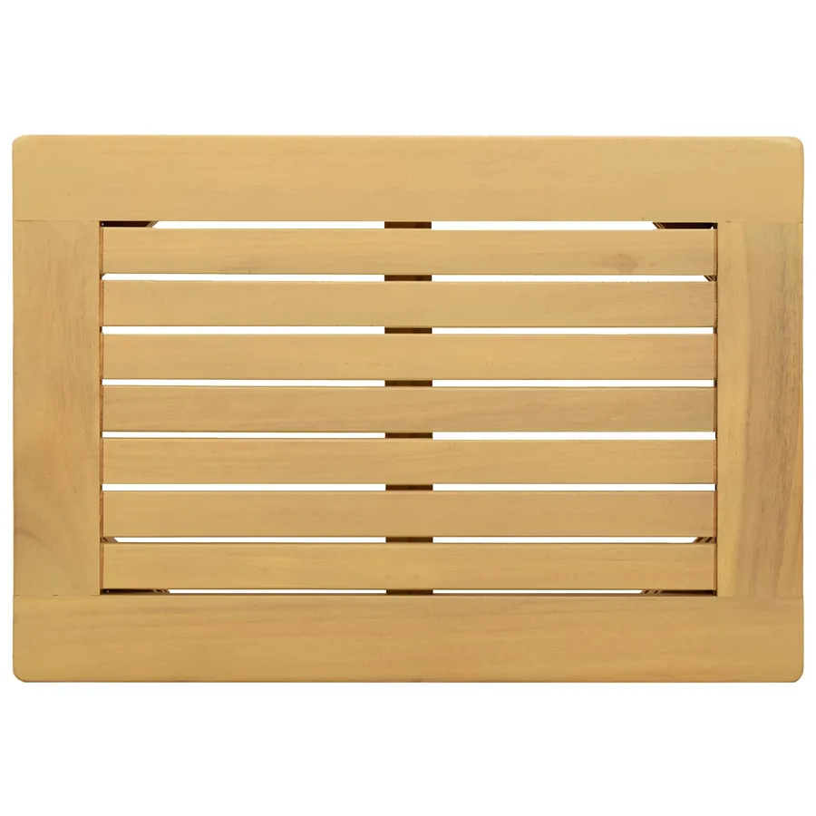 Table basse Acacia clair 50 x 35 x 36 cm Bois d'Acacia Massif - 4