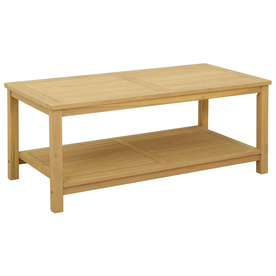 Table d'appoint Huile Naturelle 110 x 55 x 45 cm - 2