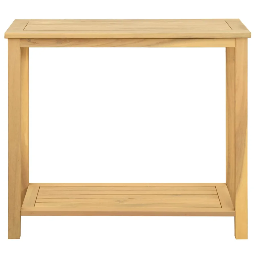Table console de jardin Acacia clair 80 x 35 x 75 cm - 2