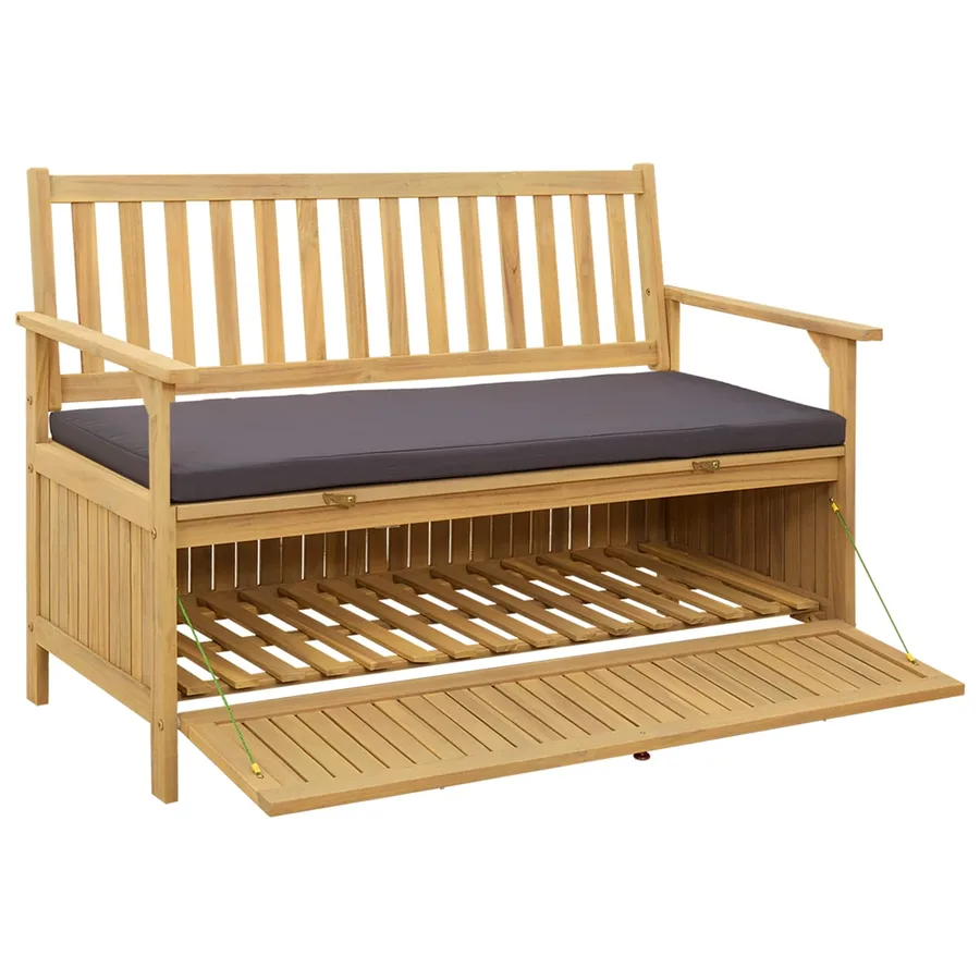 Banc de rangement 2 -Seater 120 x 63 x 84 cm Rectangulaire - 2