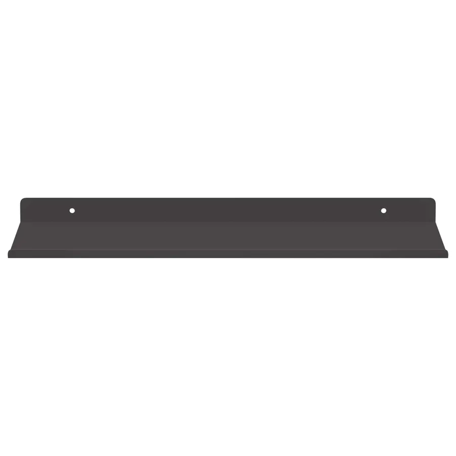 Étagère flottante 4 pcs Noir 40 x 18 x 2,5 cm Acier - 5