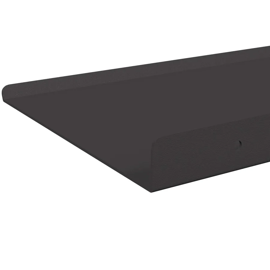 Étagère flottante 4 pcs Noir 40 x 18 x 2,5 cm Acier - 7