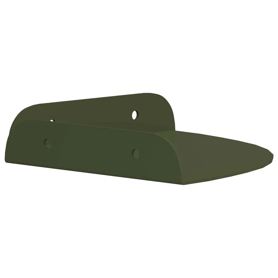 Étagère flottante avec étagère 2 pcs Vert olive 15 x 15 x 2 cm - 6