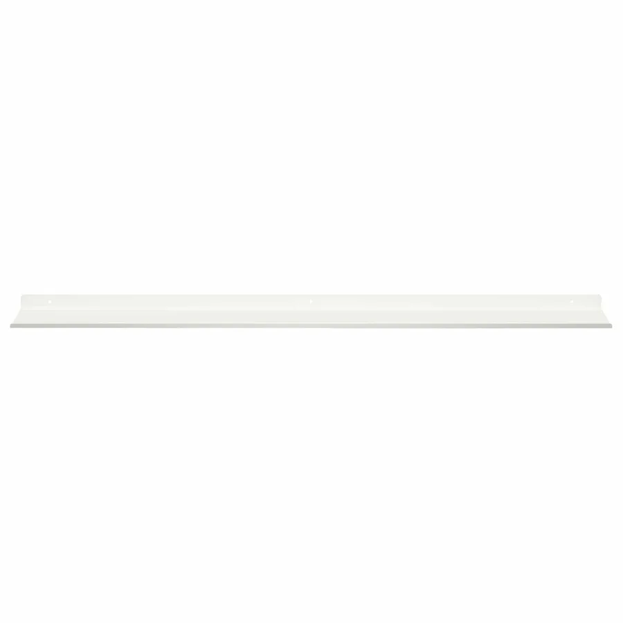 Étagère flottante 2 pcs Blanc 100 x 18 x 2,5 cm Acier - 5