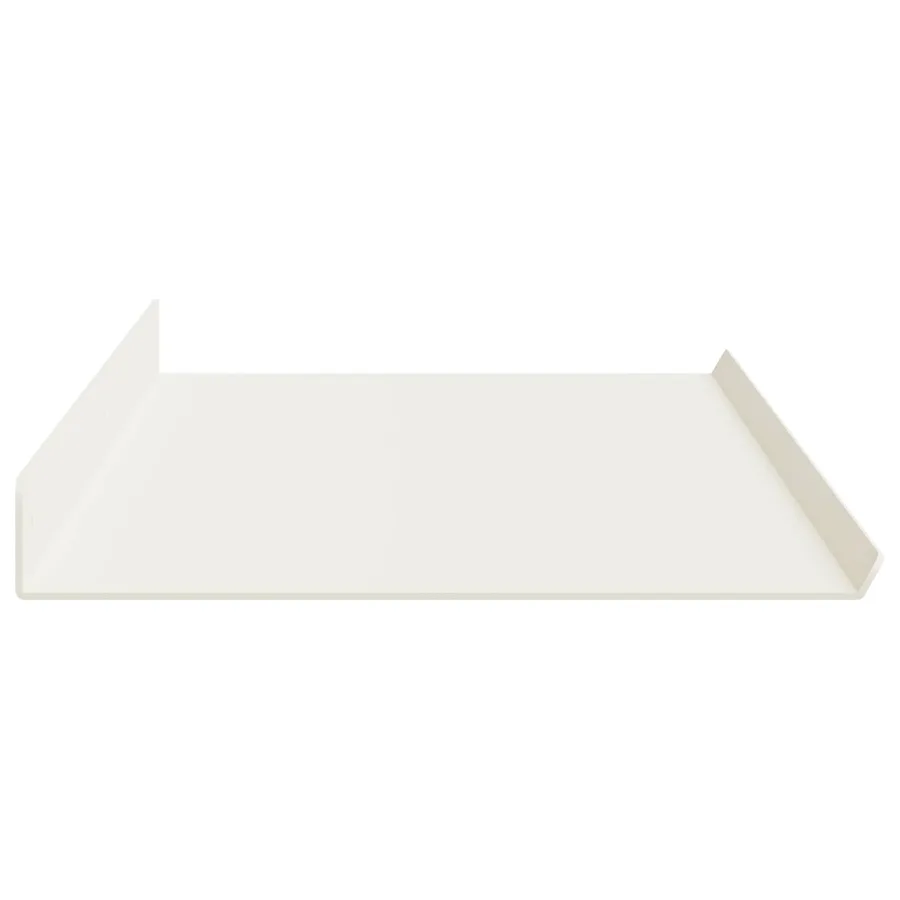 Étagère flottante 2 pcs Blanc 100 x 18 x 2,5 cm Acier - 6