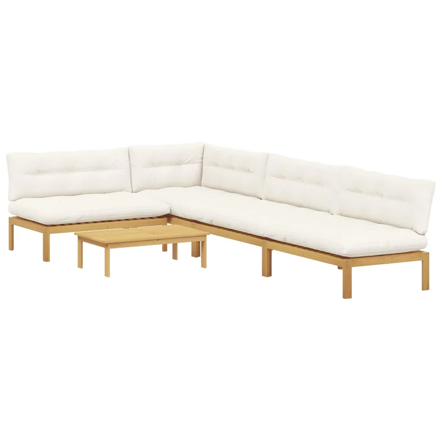 5 Pièce Unité du canapé en palette de jardin - 2