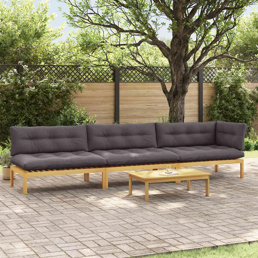 4 Pièce Unité du canapé en palette de jardin