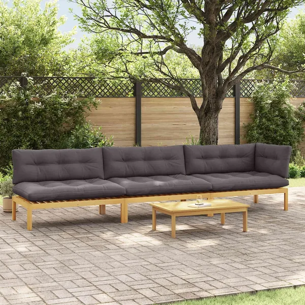 4 Pièce Unité du canapé en palette de jardin