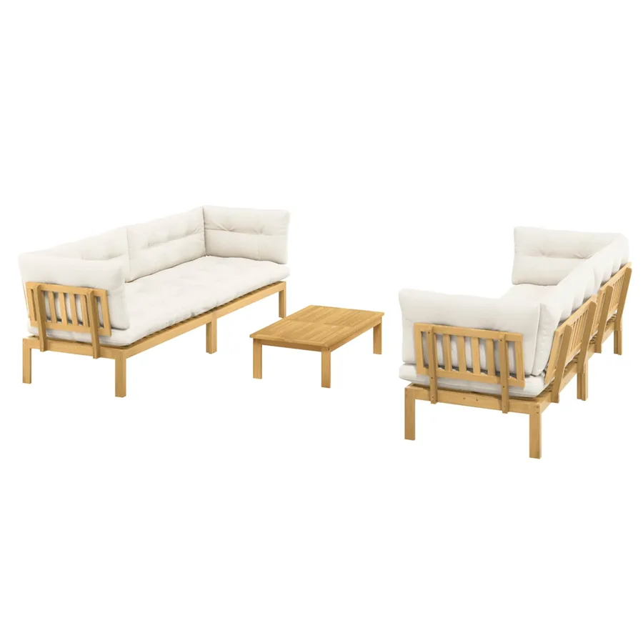 5 Pièce Unité du canapé en palette de jardin - 2