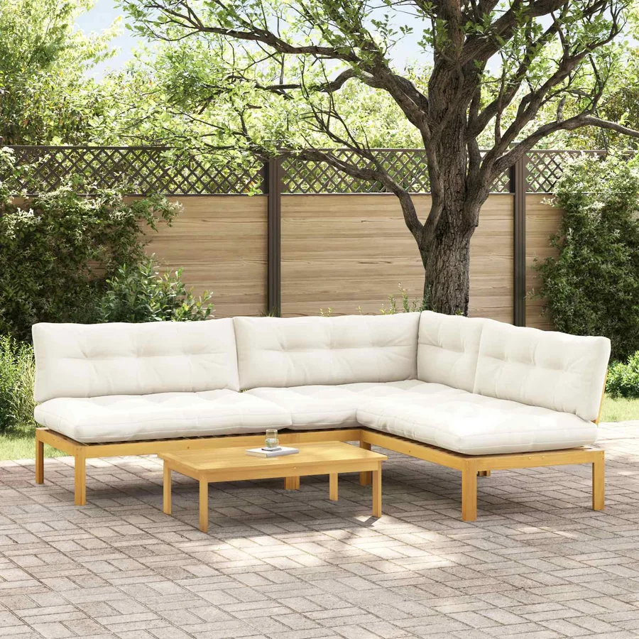 4 Pièce Unité du canapé en palette de jardin