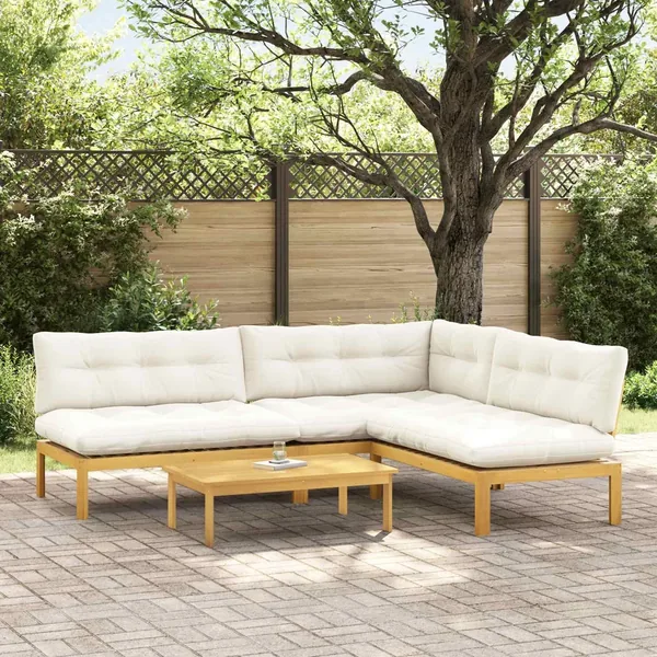 4 Pièce Unité du canapé en palette de jardin
