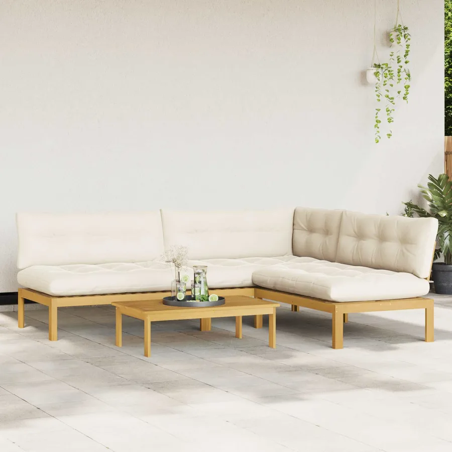 4 Pièce Unité du canapé en palette de jardin - 4