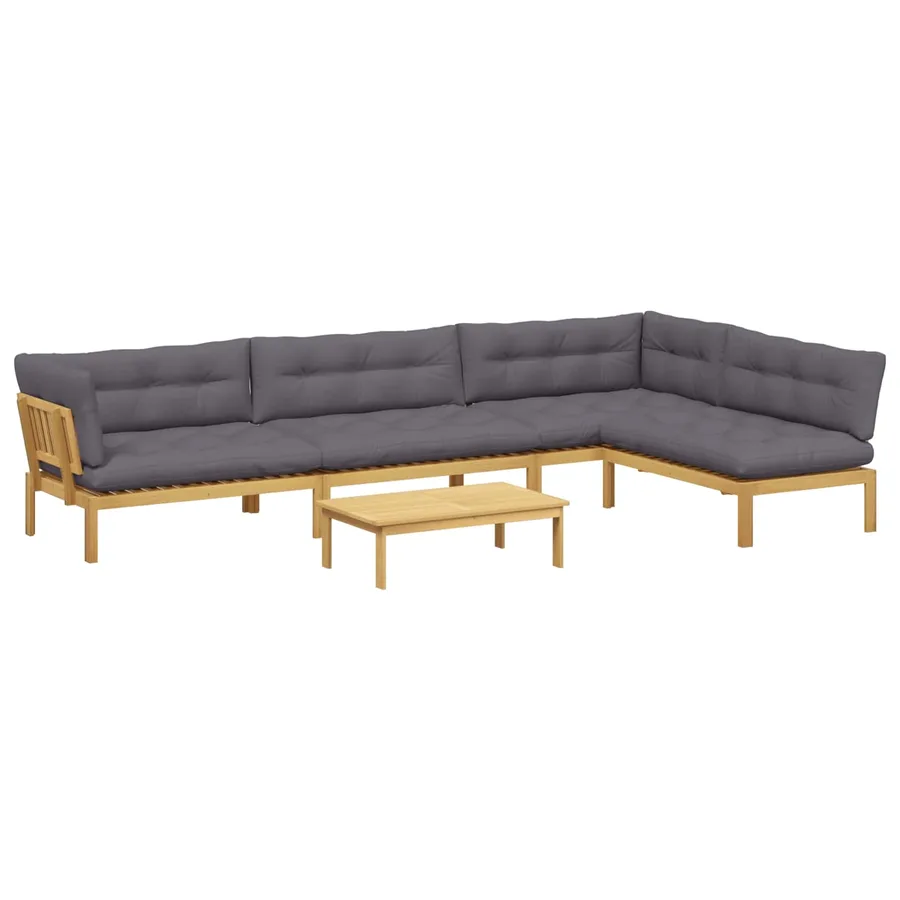 5 Pièce Unité du canapé en palette de jardin - 2