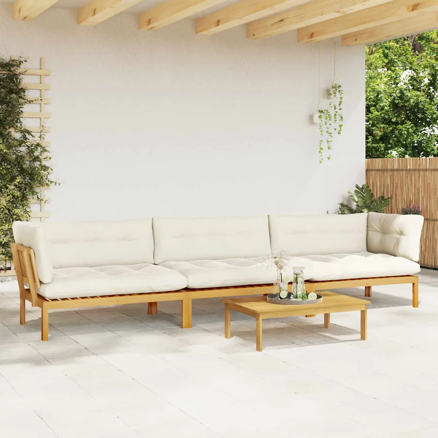 4 Pièce Unité du canapé en palette de jardin - 4