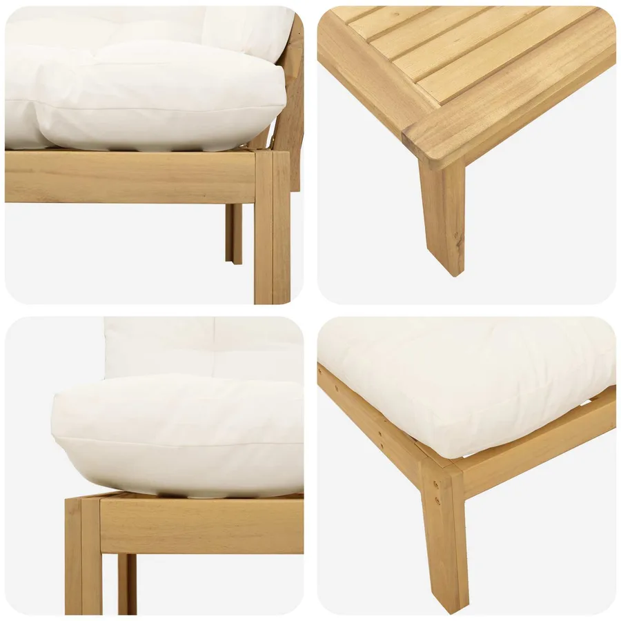 5 Pièce Unité du canapé en palette de jardin - 11