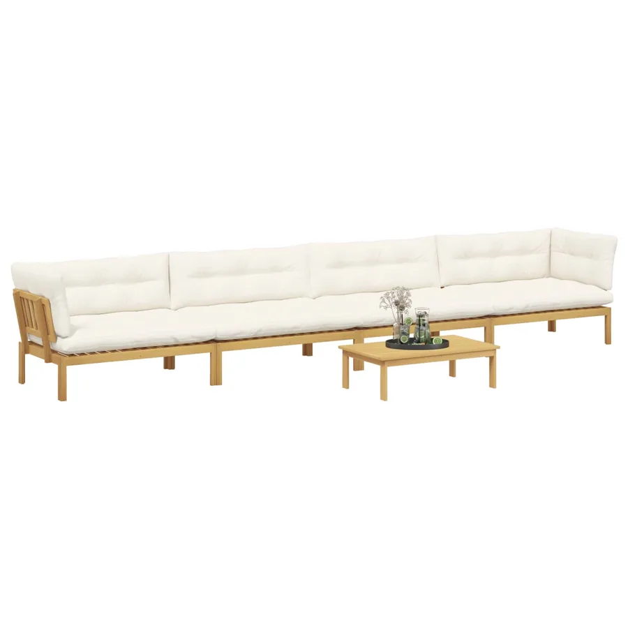 5 Pièce Unité du canapé en palette de jardin - 3