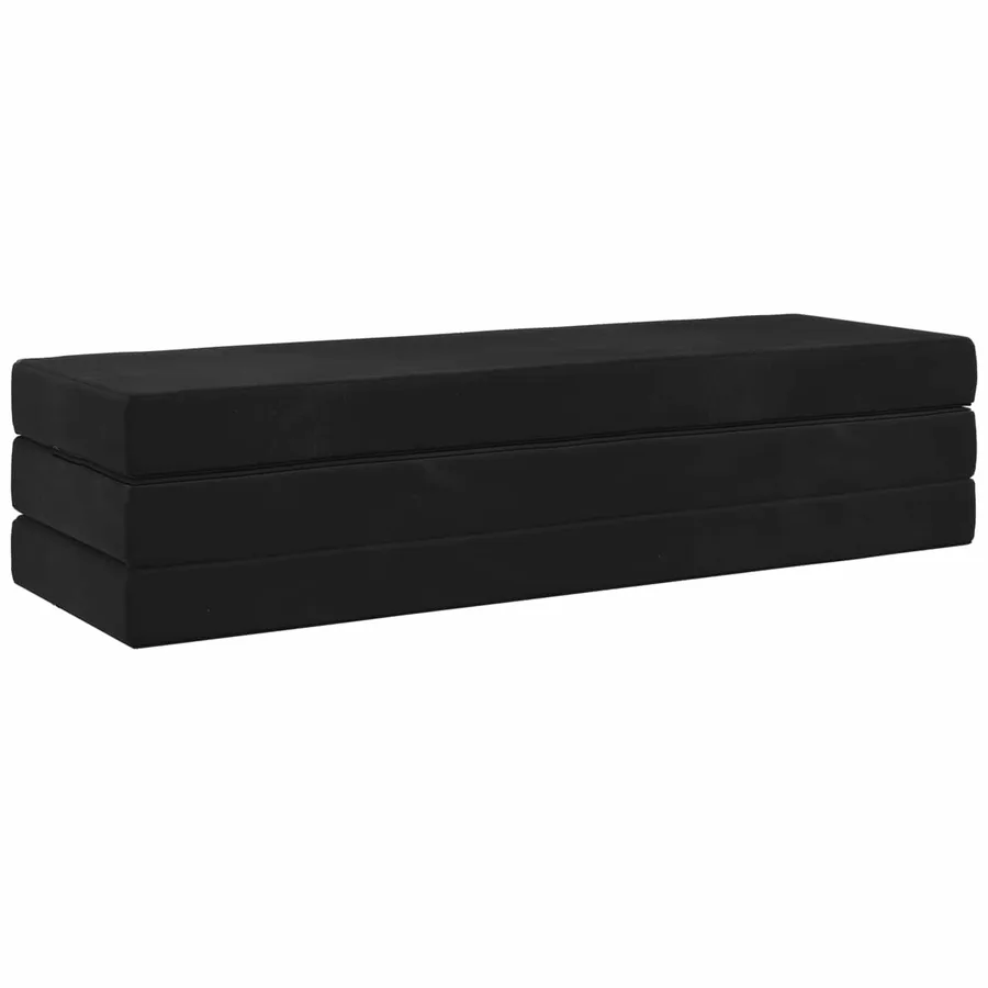 Canapé-lit pliable 200 x 67 x 45 cm Noir - 3