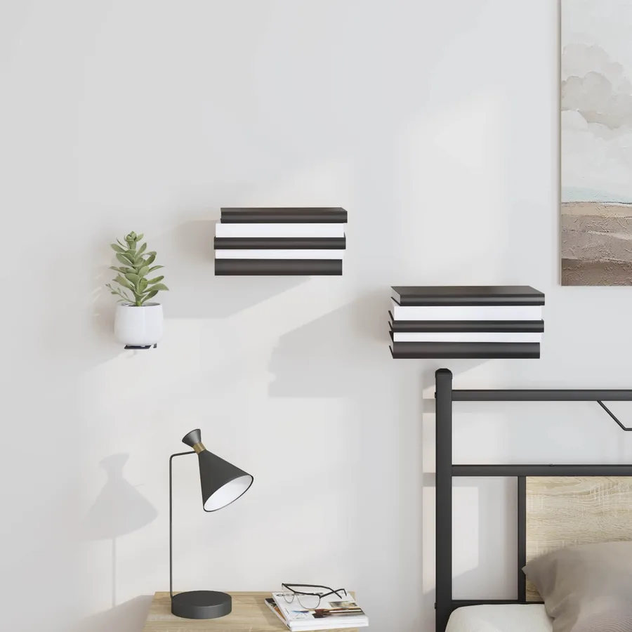 Étagère flottante 8 pcs Anthracite 6 x 10,8 x 6,6 cm - 4