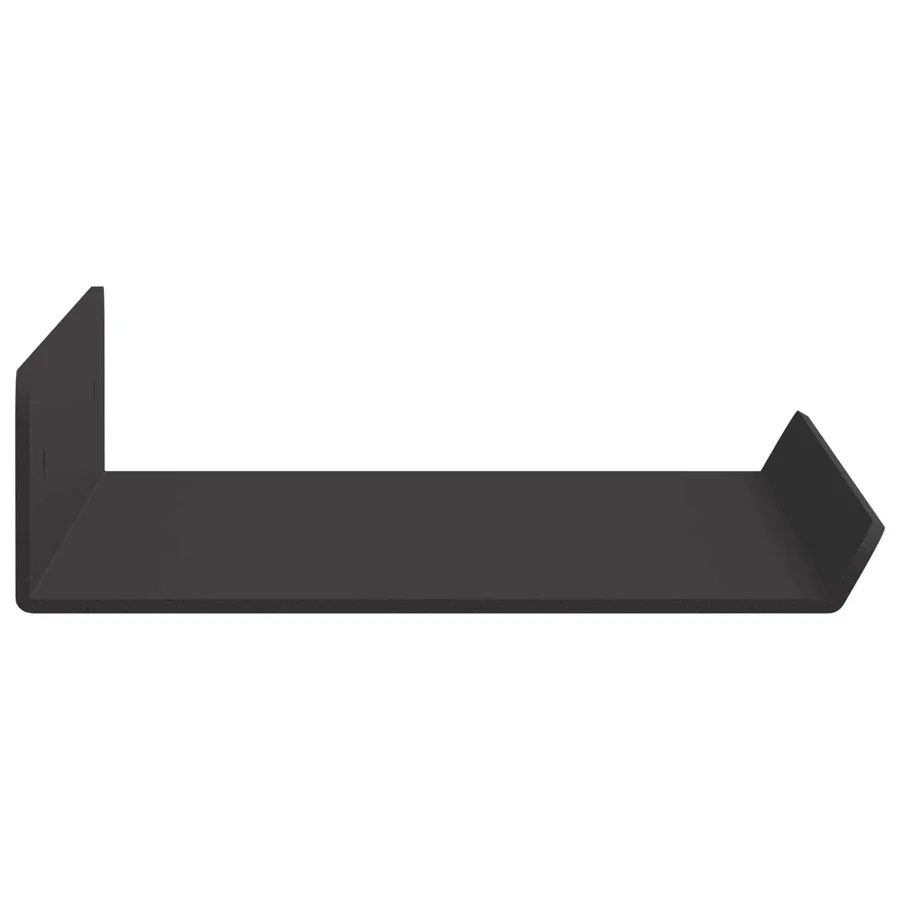 Étagère flottante 2 pcs Noir 30 x 9 x 2,5 cm Acier - 6