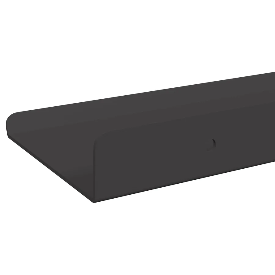 Étagère flottante 2 pcs Noir 30 x 9 x 2,5 cm Acier - 7