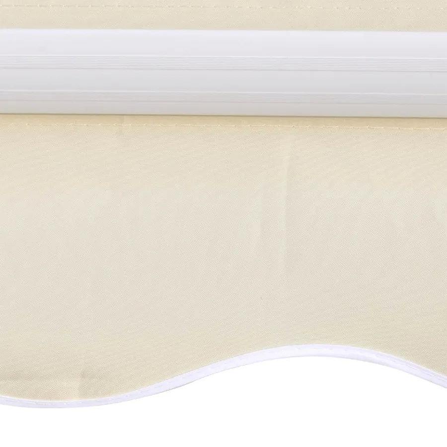 Tissu de remplacement pour auvent couleur crème 3x2,5 m polyester - 3