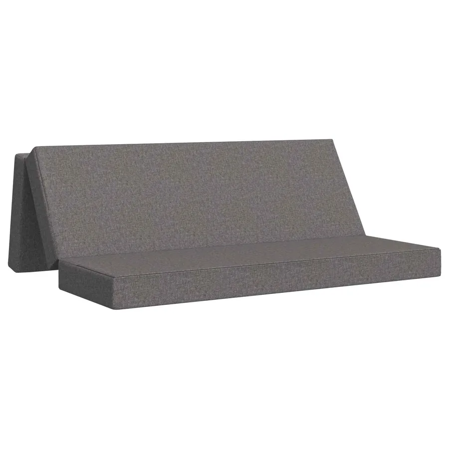Canapé-lit pliable 180 x 67 x 45 cm Gris clair - 2