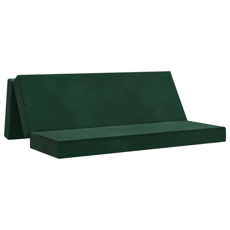 Canapé-lit pliable 200 x 67 x 45 cm Vert foncé - 2