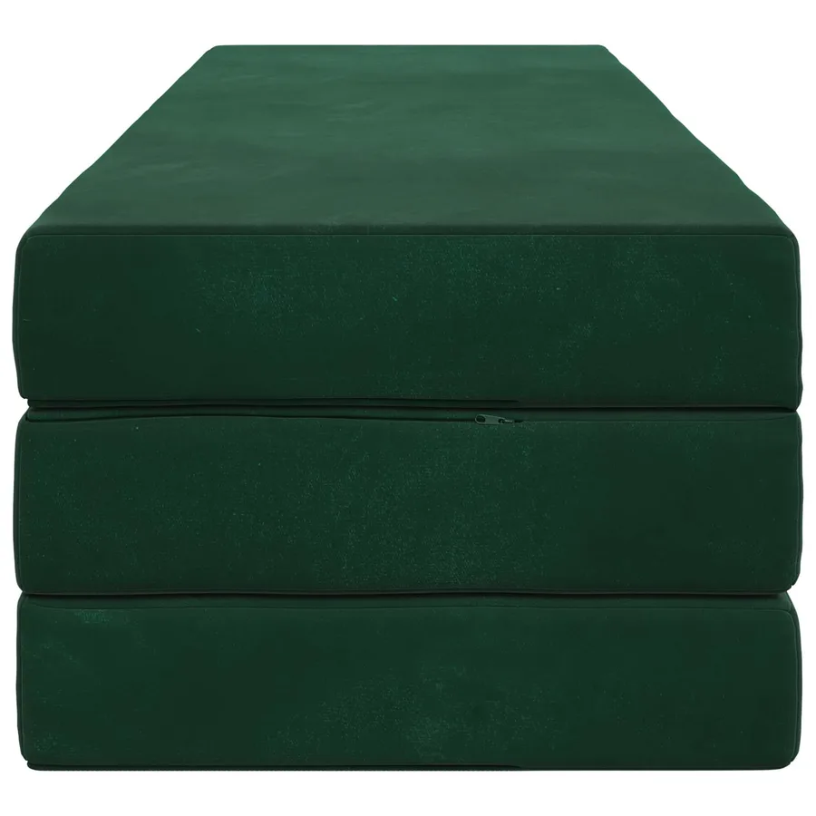 Canapé-lit pliable 200 x 67 x 45 cm Vert foncé - 4