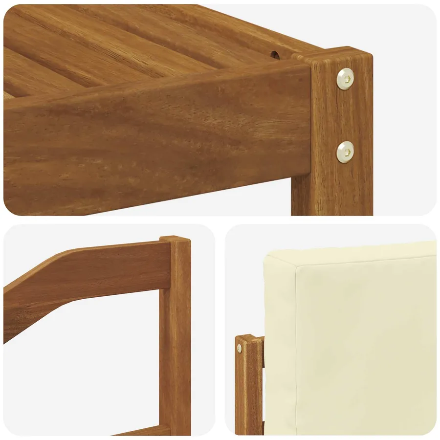 Ensemble de canapés d'extérieur 7 pcs Naturel et Crème - 6