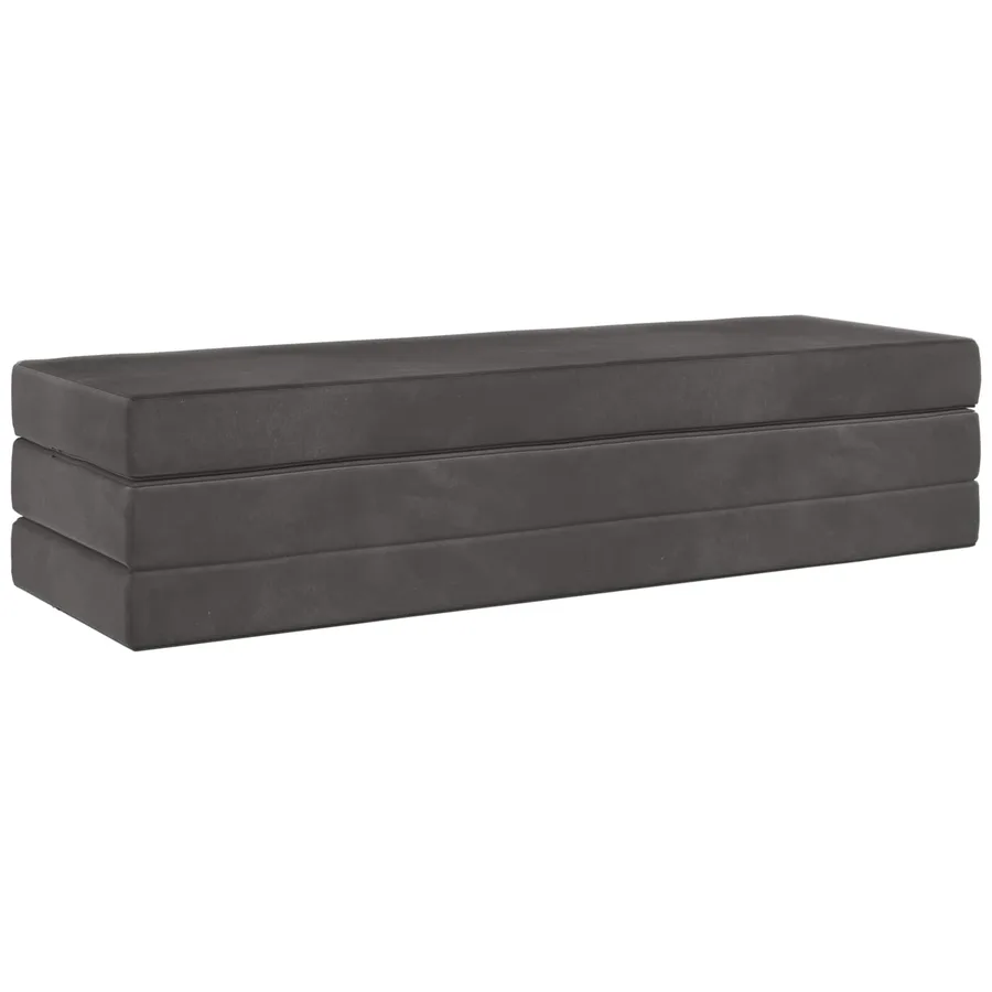 Canapé-lit pliable 180 x 67 x 45 cm Gris foncé - 3