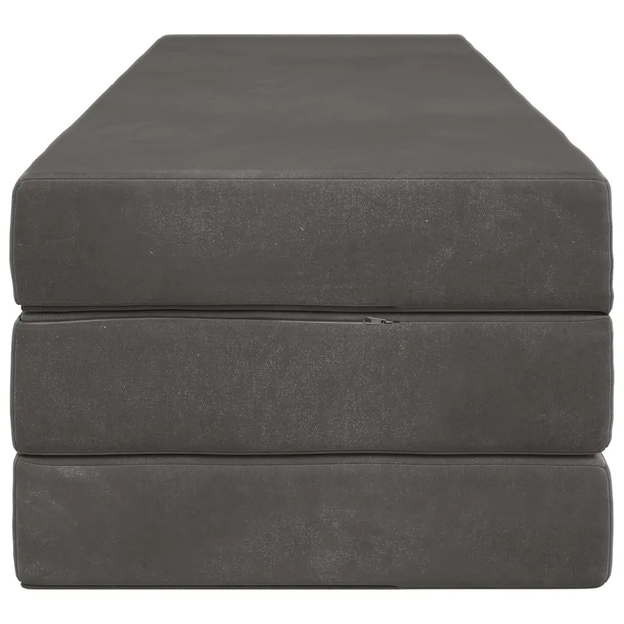 Canapé-lit pliable 180 x 67 x 45 cm Gris foncé - 5