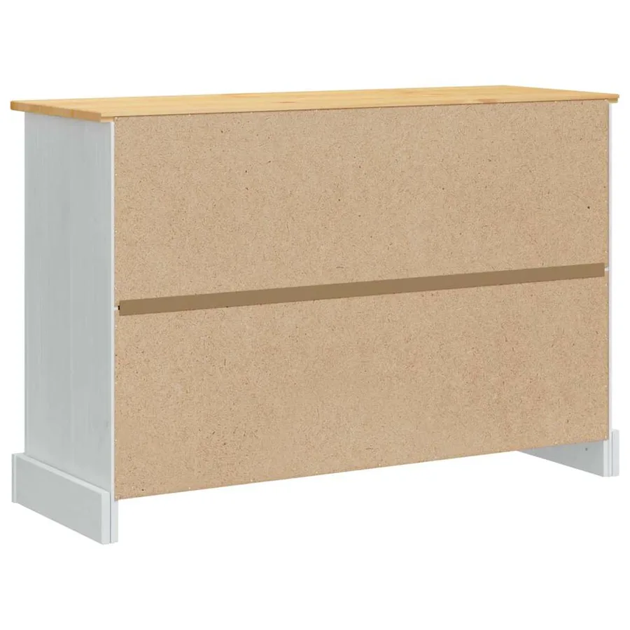 Coffres de rangement Corona Blanc 112 x 40 x 75 cm Pin massif - 6