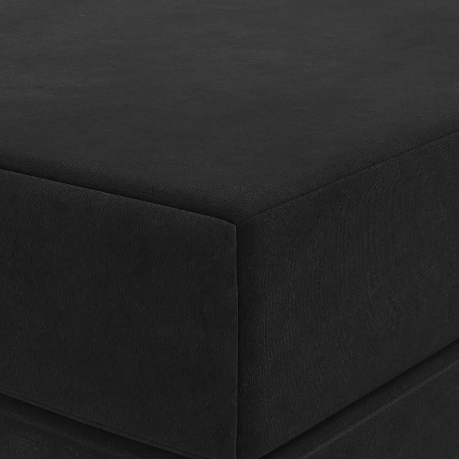 Canapé-lit pliable 120 x 67 x 45 cm Noir - 6