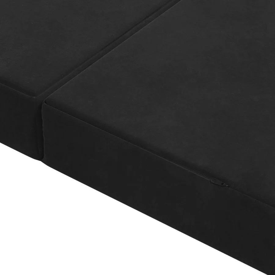 Canapé-lit pliable 140 x 67 x 45 cm Noir - 7