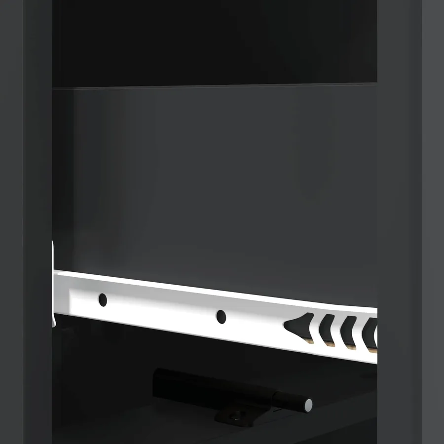 Armoire à tiroirs Noir 33 x 34,5 x 92 cm Bois d'ingénierie - 10