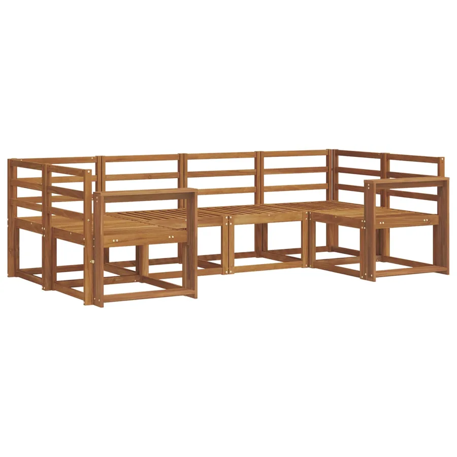 Ensemble de canapés d'extérieur 6 pcs Naturel - 3