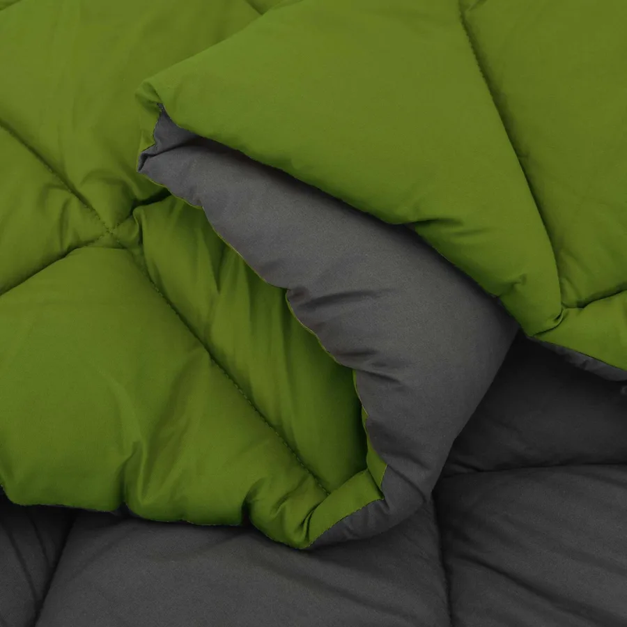 Duvet d'hiver Vert et Anthracite 220 x 260 cm Microfibre - 6
